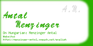 antal menzinger business card